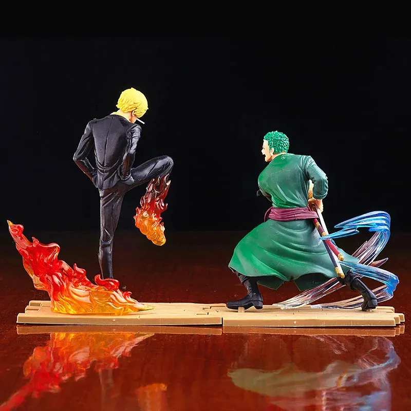 One piece Anime | Zoro Sanji Fight scene Figurine | 13 - 16 CM |