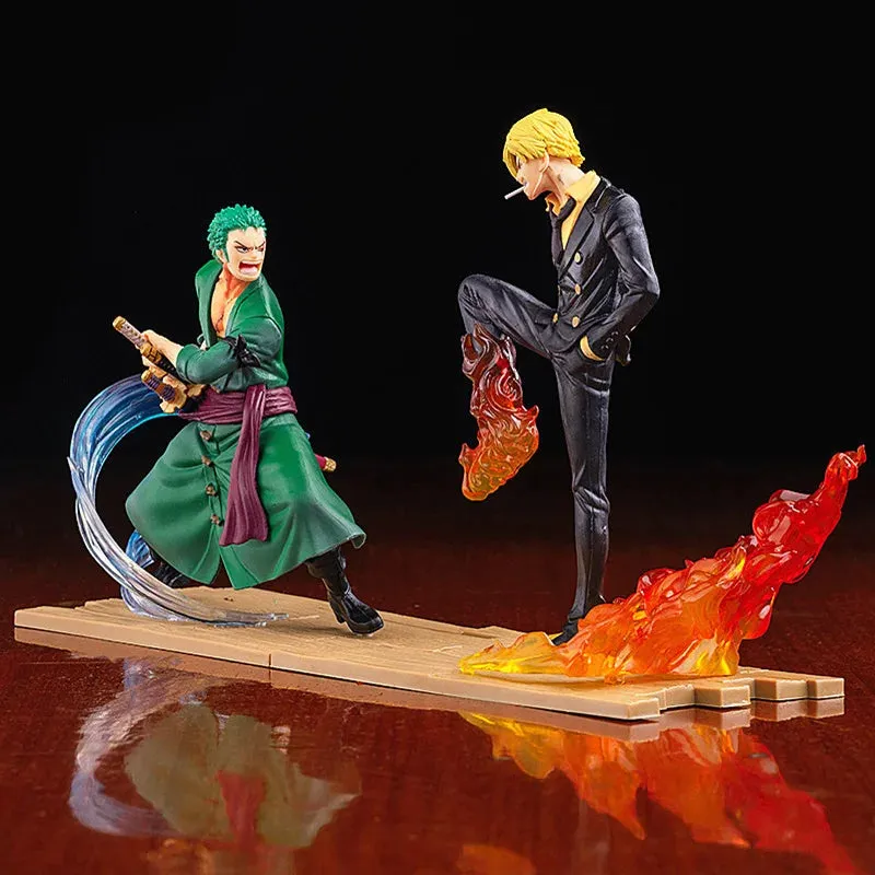 One piece Anime | Zoro Sanji Fight scene Figurine | 13 - 16 CM |