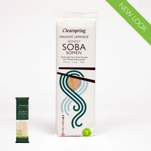 Organic Japanese Skinny Soba Somen Noodles (12 Pack)