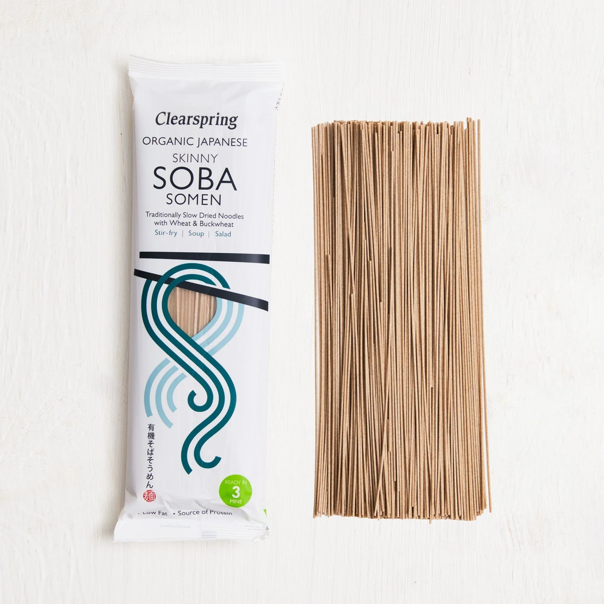 Organic Japanese Skinny Soba Somen Noodles (12 Pack)