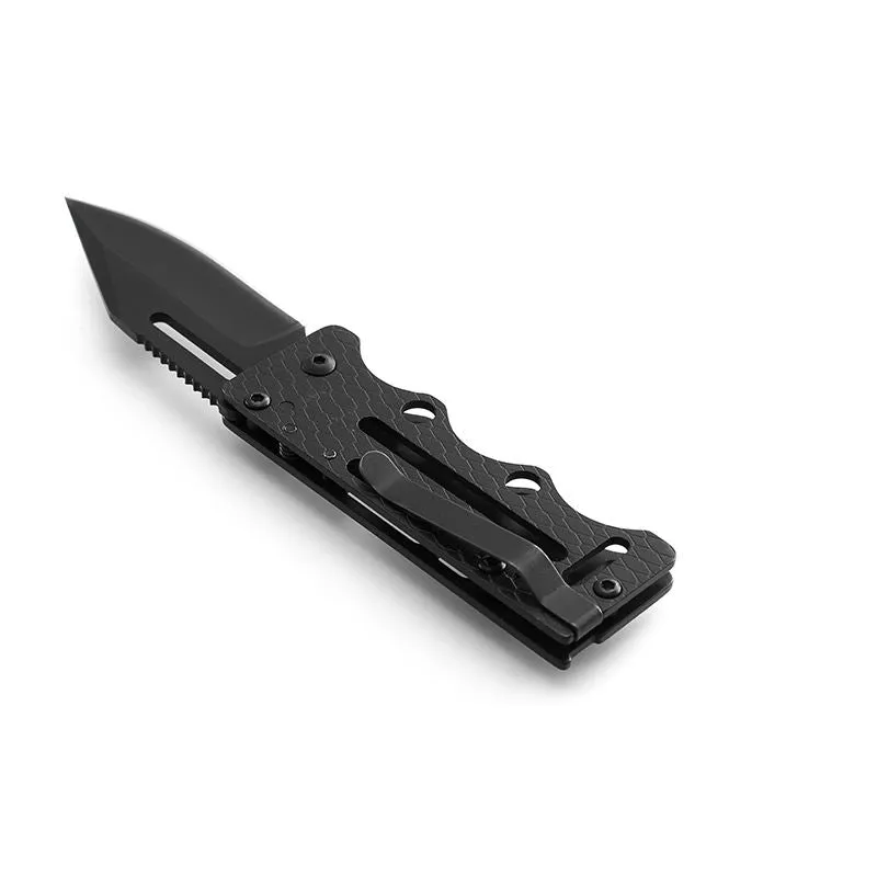 Other Camping & Hiking Products Knife Full Black Mini Stainless Steel Camping Self Defense Edc Knife