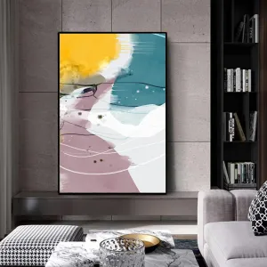 Painting Mantra Canvas Painting Bold Textured Abstract Decorative Wall Art For Living Room, Modern Colorful Aesthetic Home Decor (Size:23x35 Inch)