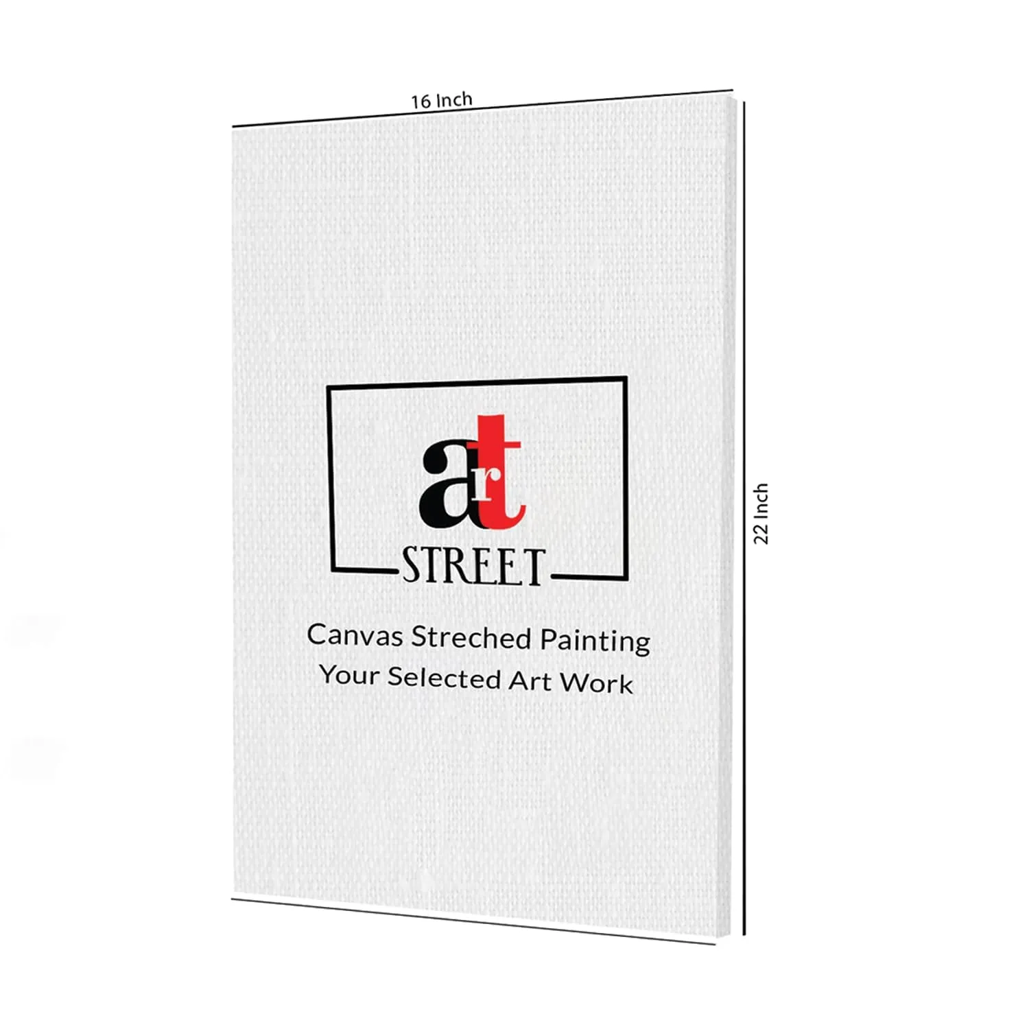 Painting Mantra Stretched On Frame Canvas Painting Lord Buddha With Flower Art For Living Room, Decorative Home & Wall Décor Abstract Art (Size: 16x22 Inch)