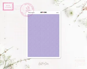 Pastel Dots Cousin A5 White Stickers