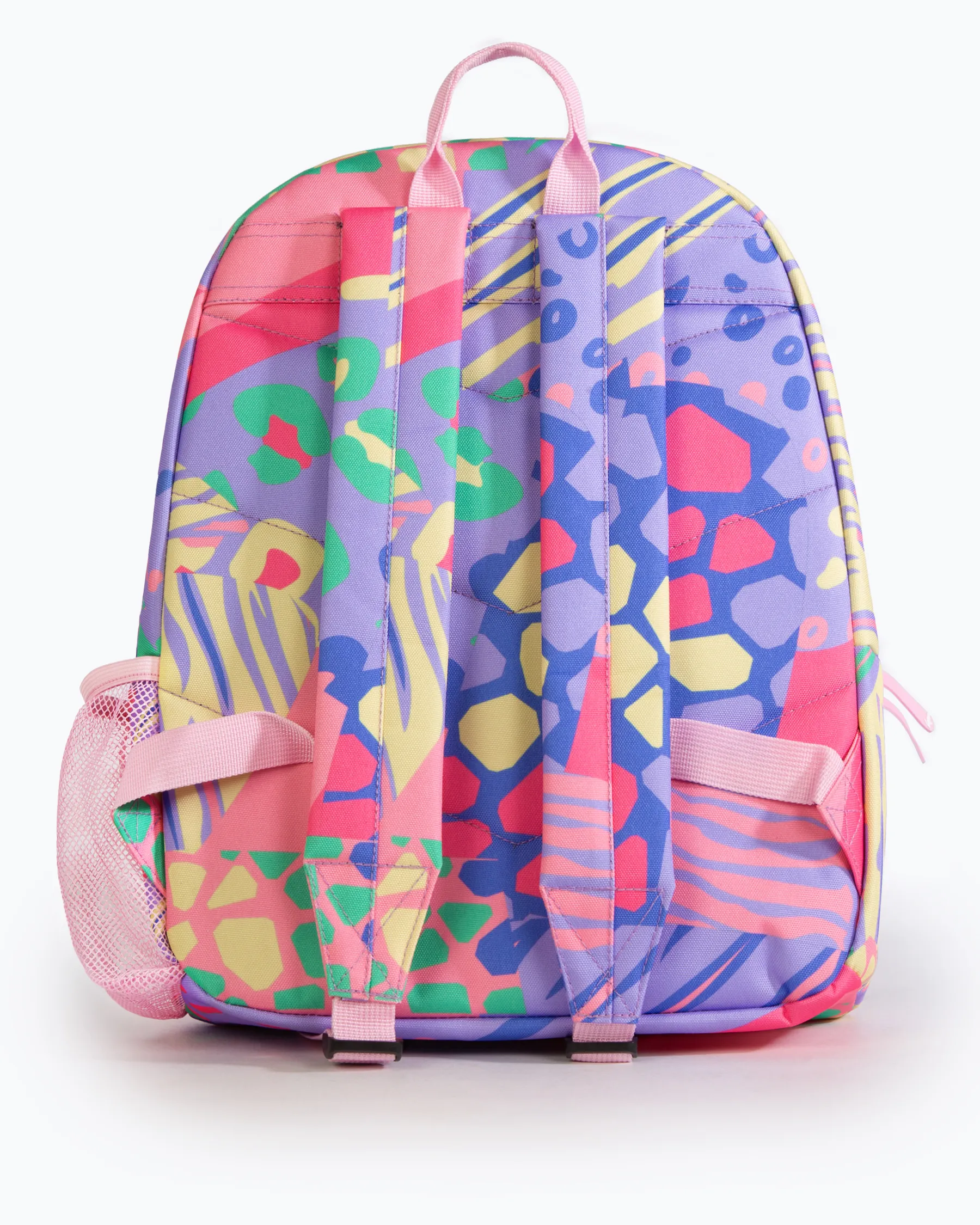 Pastel Print Badge Backpack in Multi