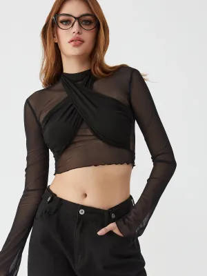 Patchwork Criss Graceful Cross Shirt