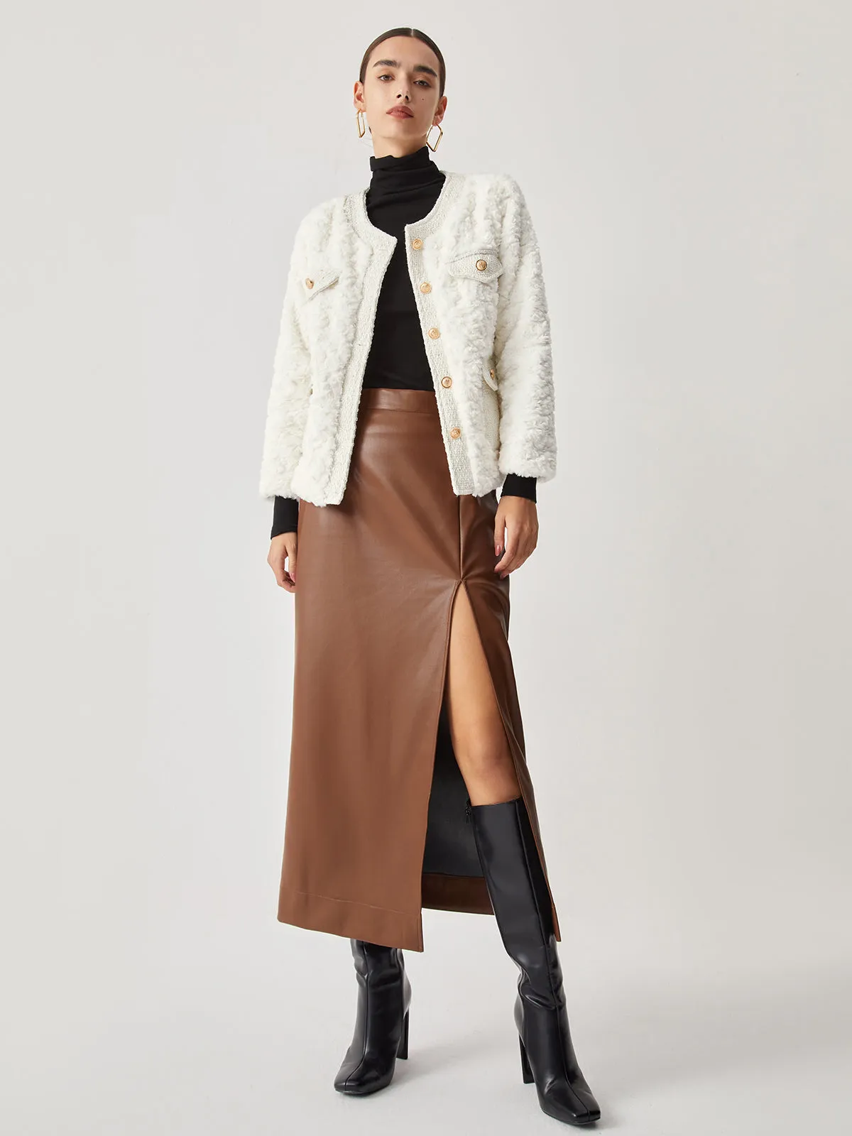 Patchwork Tweed Graceful Flurry Jacket