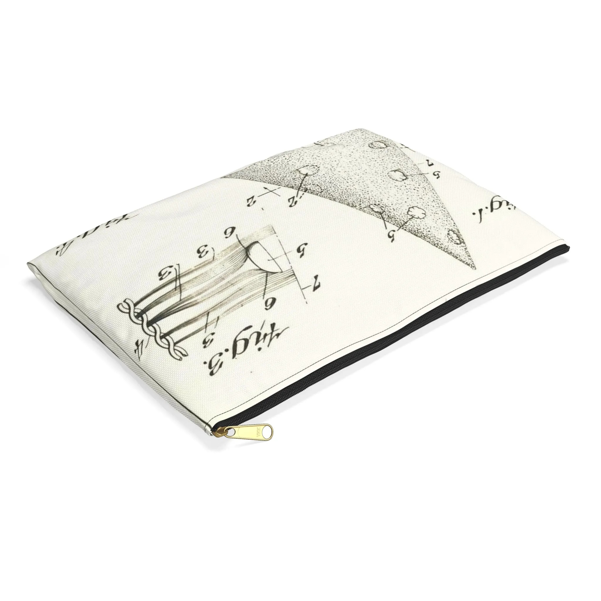 Patent Case File No. 2,149,968, Artificial Christmas Tree, Inventor(s)- Phillip Kraz and Albert P. Schmid. - DPLA - 73deecf248cfb1b098134e42a6ed4bcf (page 7) Large Organizer Pouch with Black Zipper