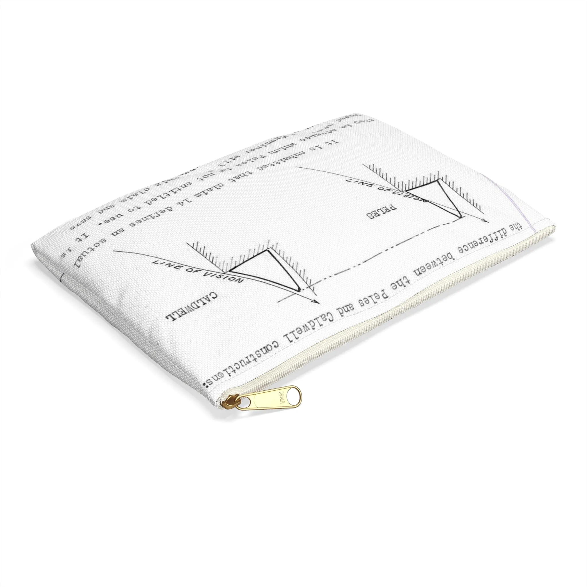 Patent Case File No. 2,298,194, Birdproofing, Inventor- Frederick W. Caldwell. - DPLA - 74c301010ed26c59dcbf62dd3cb26c47 (page 52) Large Organizer Pouch with Black Zipper