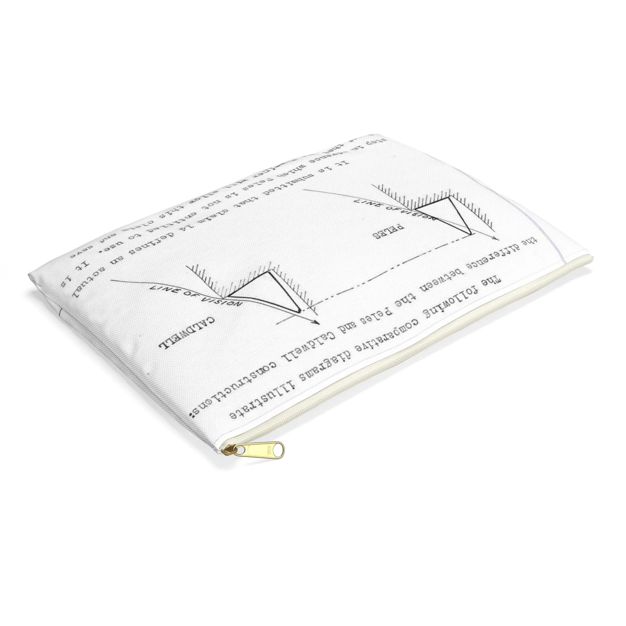 Patent Case File No. 2,298,194, Birdproofing, Inventor- Frederick W. Caldwell. - DPLA - 74c301010ed26c59dcbf62dd3cb26c47 (page 52) Large Organizer Pouch with Black Zipper