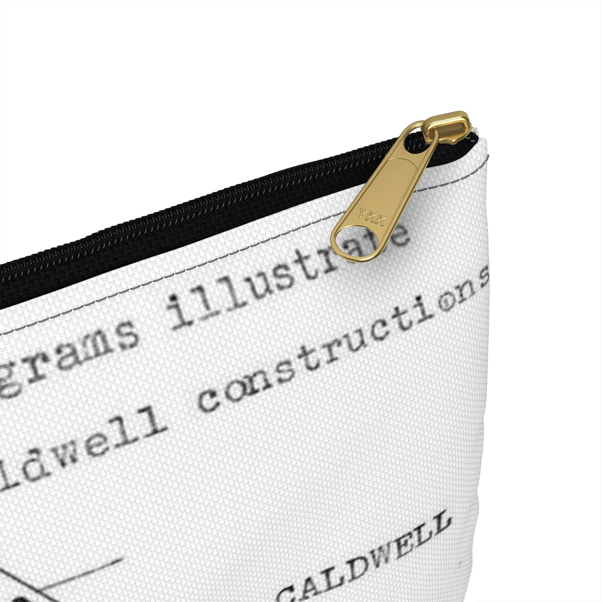 Patent Case File No. 2,298,194, Birdproofing, Inventor- Frederick W. Caldwell. - DPLA - 74c301010ed26c59dcbf62dd3cb26c47 (page 52) Large Organizer Pouch with Black Zipper