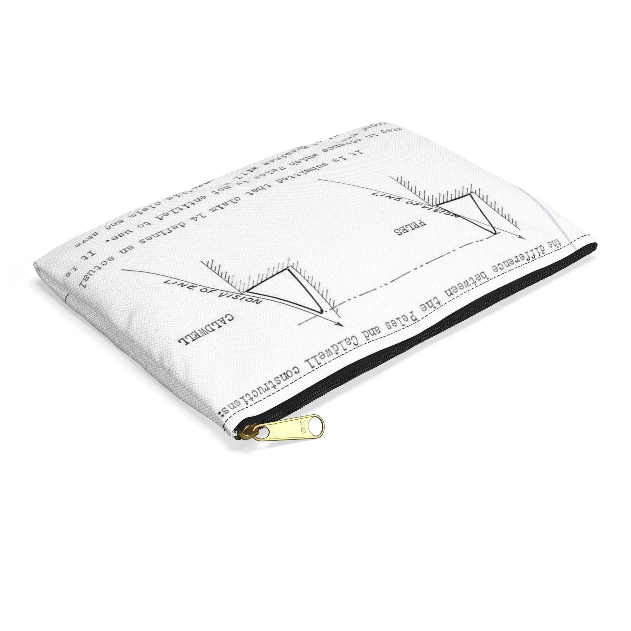 Patent Case File No. 2,298,194, Birdproofing, Inventor- Frederick W. Caldwell. - DPLA - 74c301010ed26c59dcbf62dd3cb26c47 (page 52) Large Organizer Pouch with Black Zipper