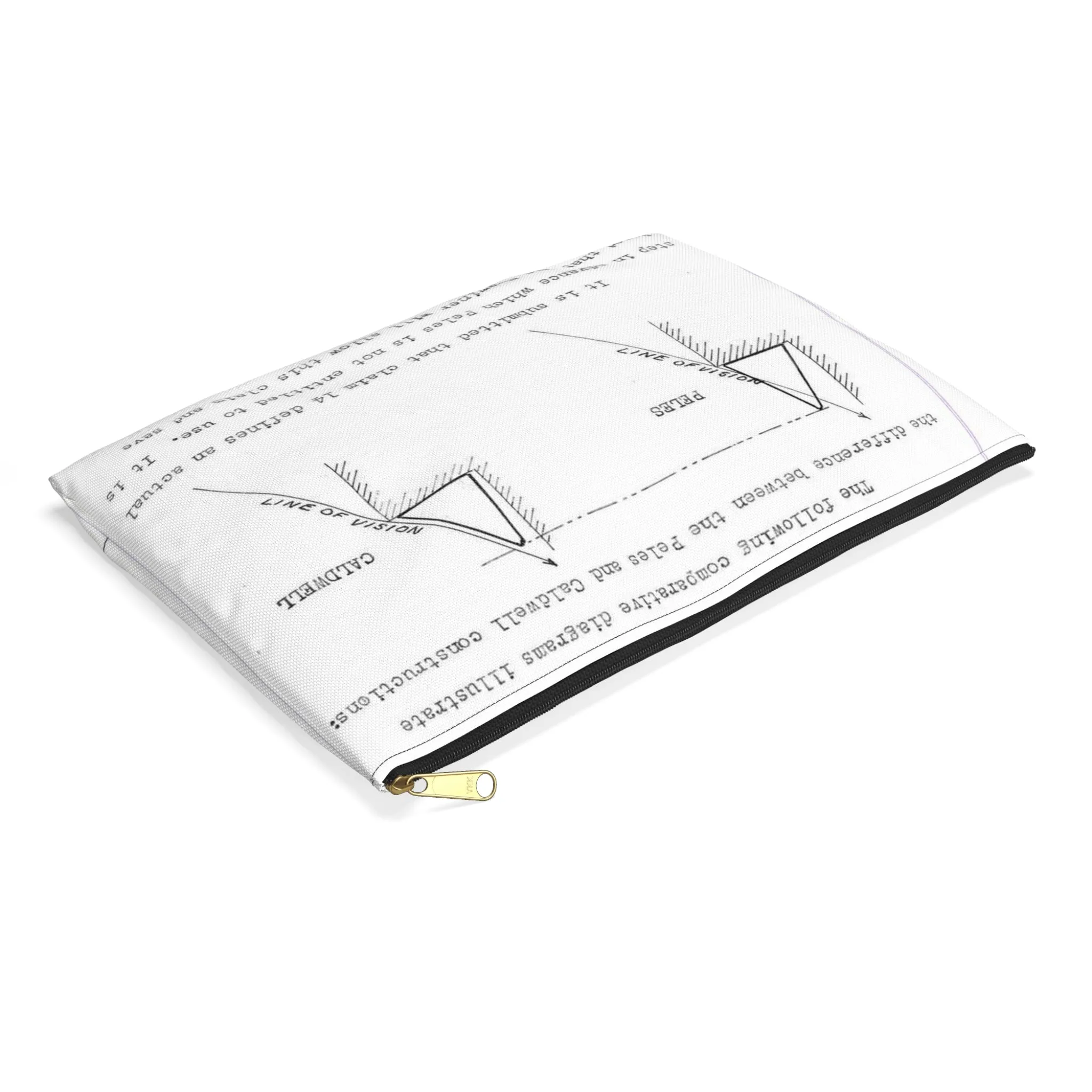 Patent Case File No. 2,298,194, Birdproofing, Inventor- Frederick W. Caldwell. - DPLA - 74c301010ed26c59dcbf62dd3cb26c47 (page 52) Large Organizer Pouch with Black Zipper