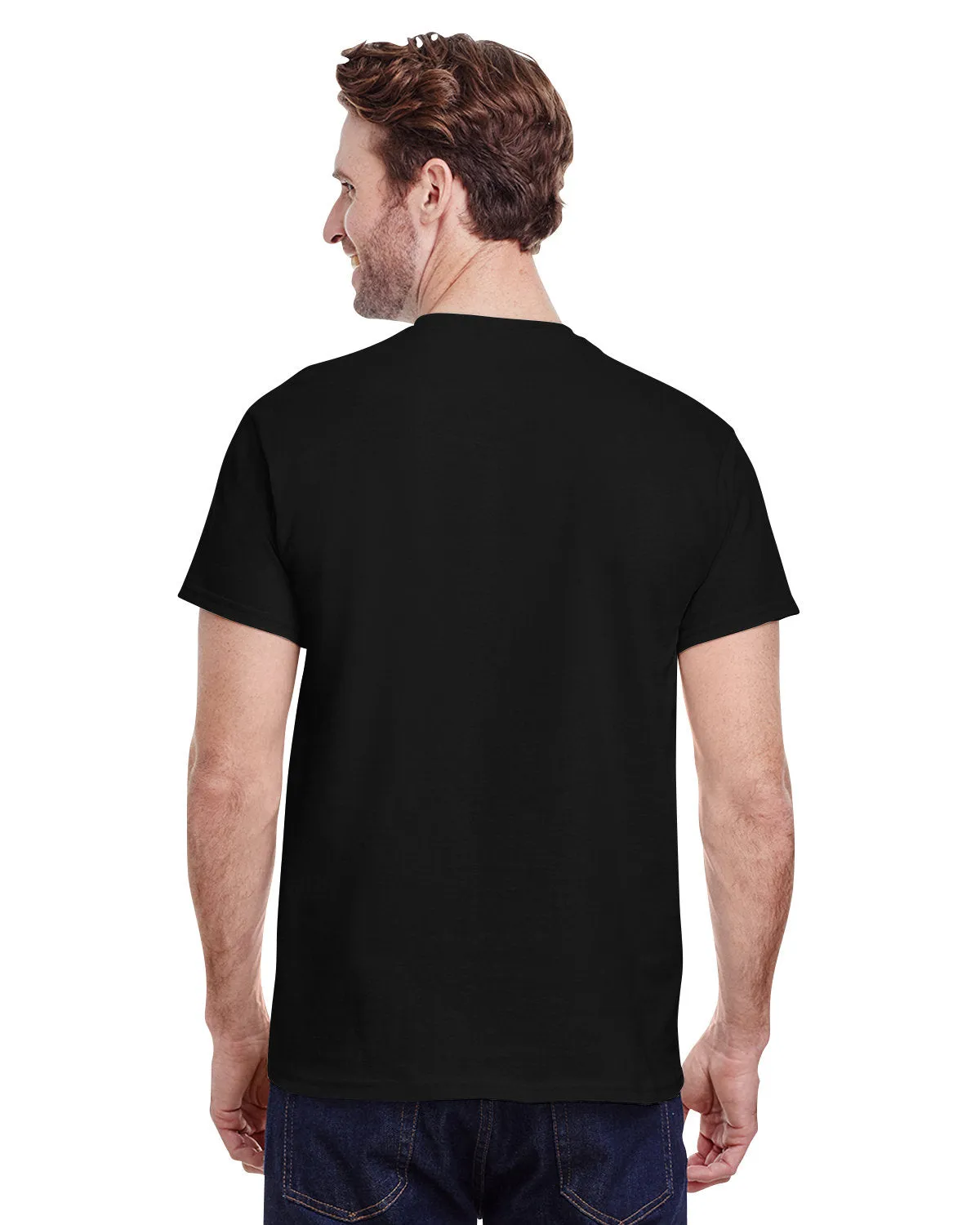 Paul Malone Solid Black Heavy Cotton T-Shirt