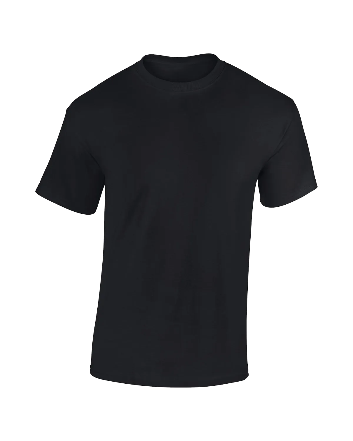 Paul Malone Solid Black Heavy Cotton T-Shirt