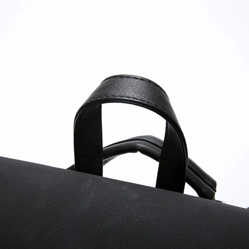 Paziye Women's Simple Contrast Color Backpack