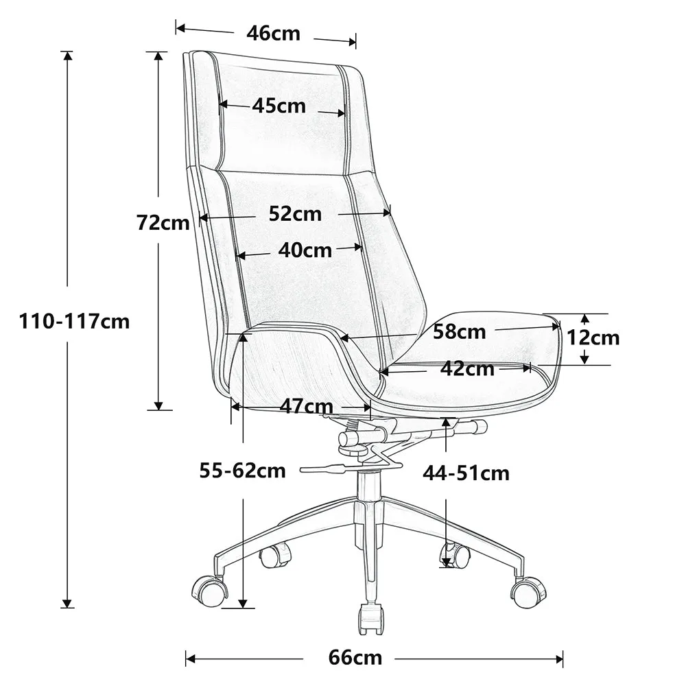 Peacey Office Chair - White