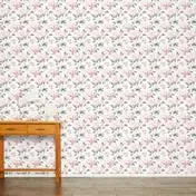 Peonies Dark Blush Wallpaper