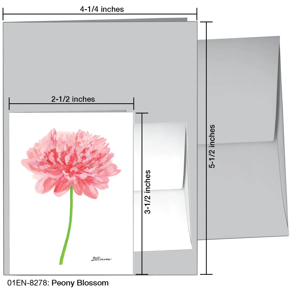 Peony Blossom, Greeting Card (8278)