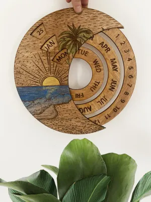 Perpetual Calendar Beach Painting