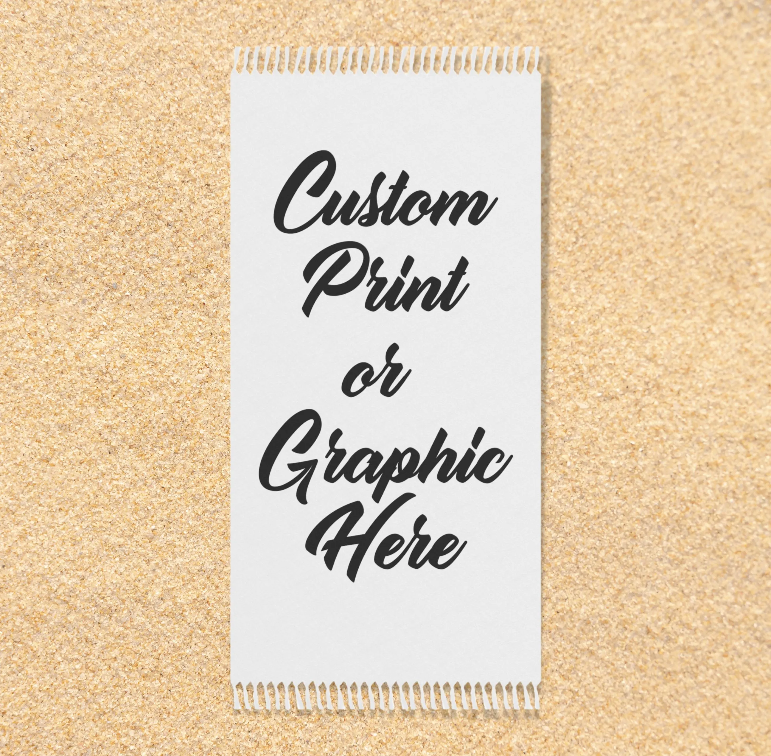 Personalized Boho Beach Towel