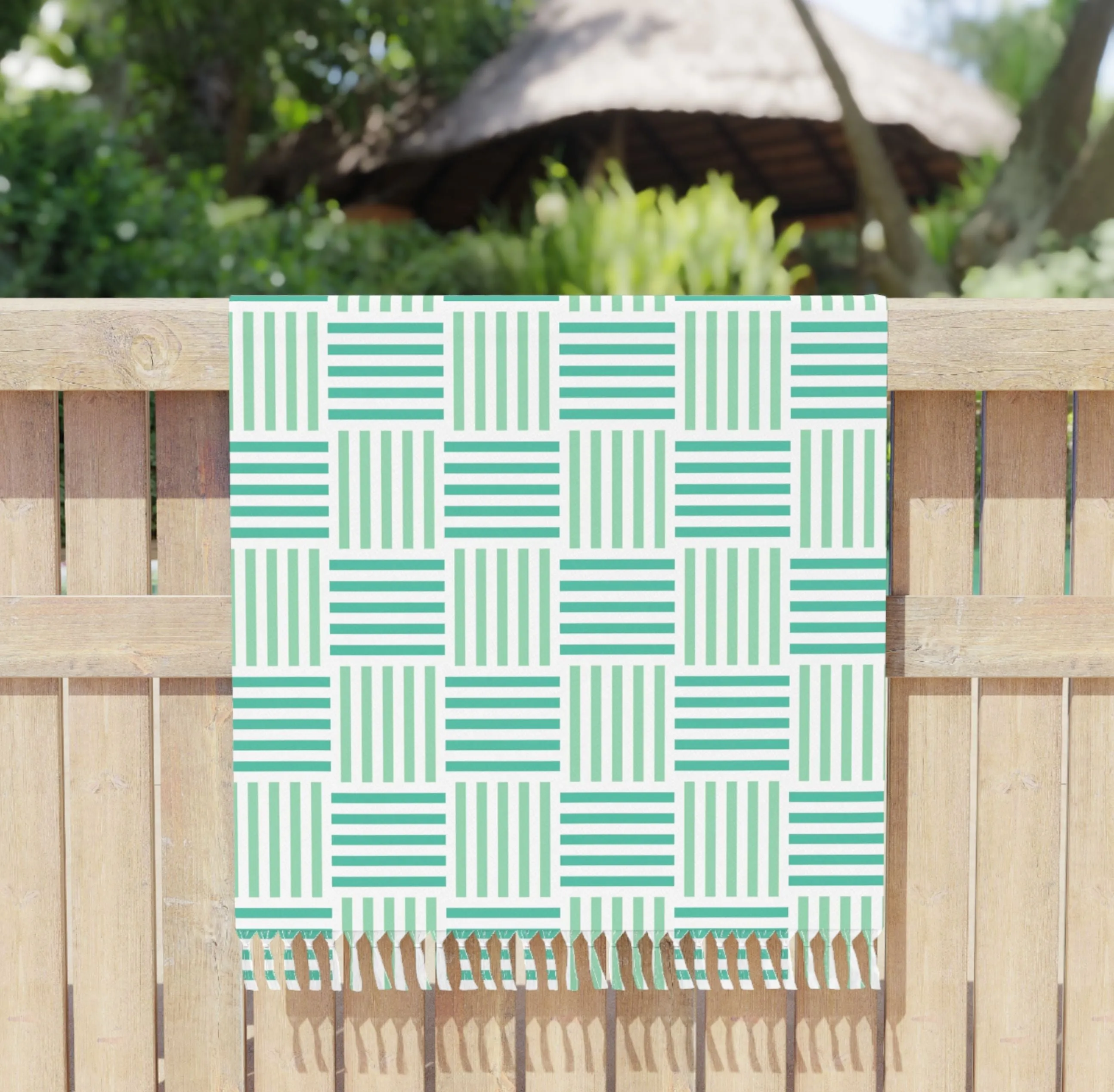 Personalized Boho Beach Towel
