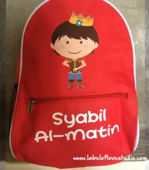 Personalized Prince Sapphire Backpack