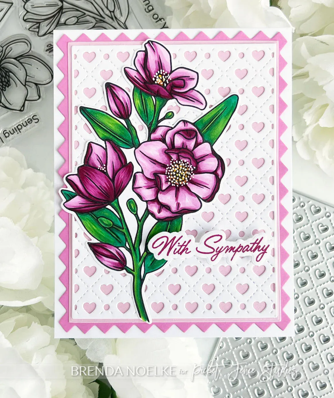 Picket Fence Studios Clear Stamp Set - Graceful Magnolias