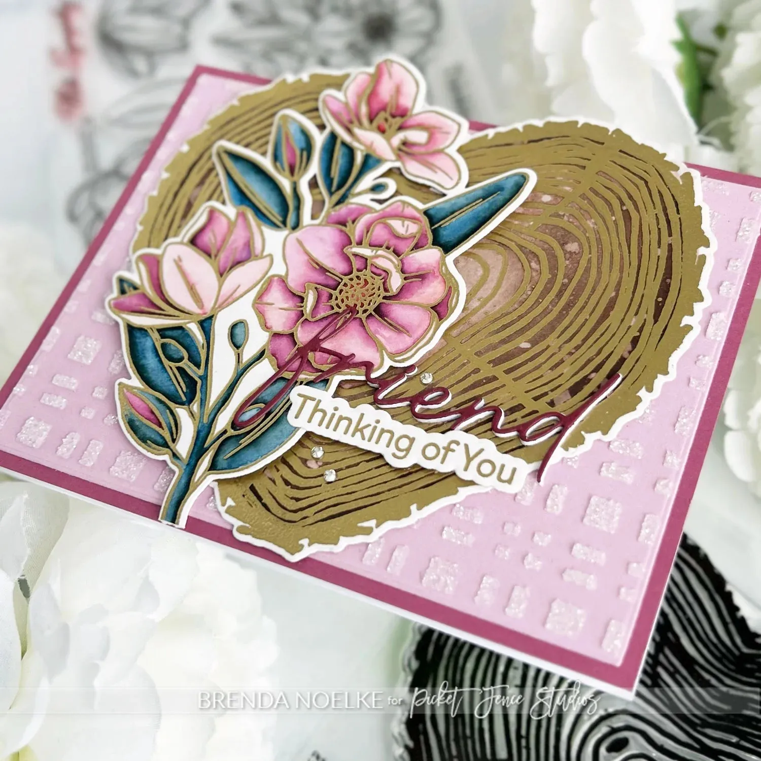Picket Fence Studios Clear Stamp Set - Graceful Magnolias