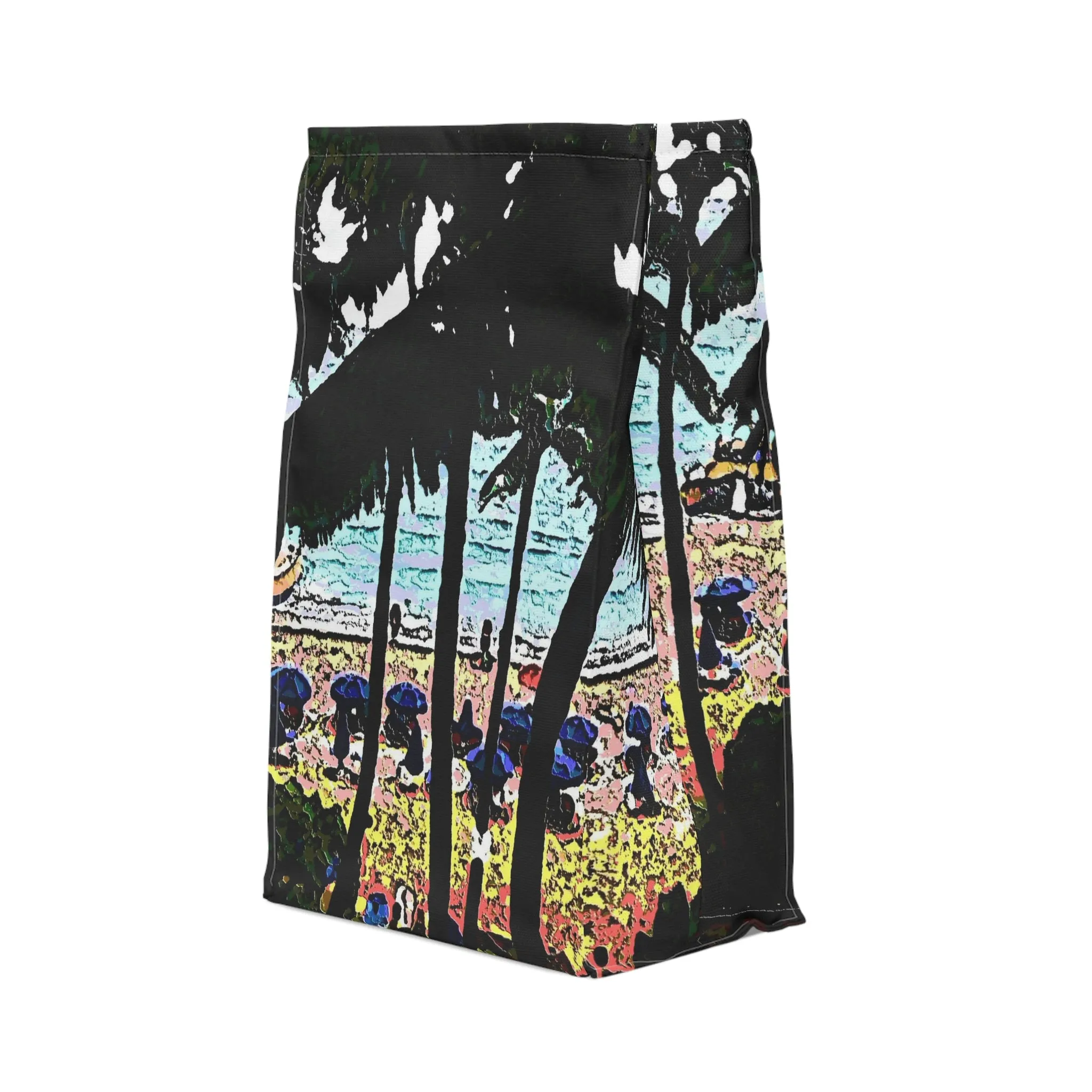 Polyester Lunch Bag ... "A Beautiful Beach Amongst The Palms" ... The Outrigger Waikiki, Honolulu, Oahu ... Original Works ...