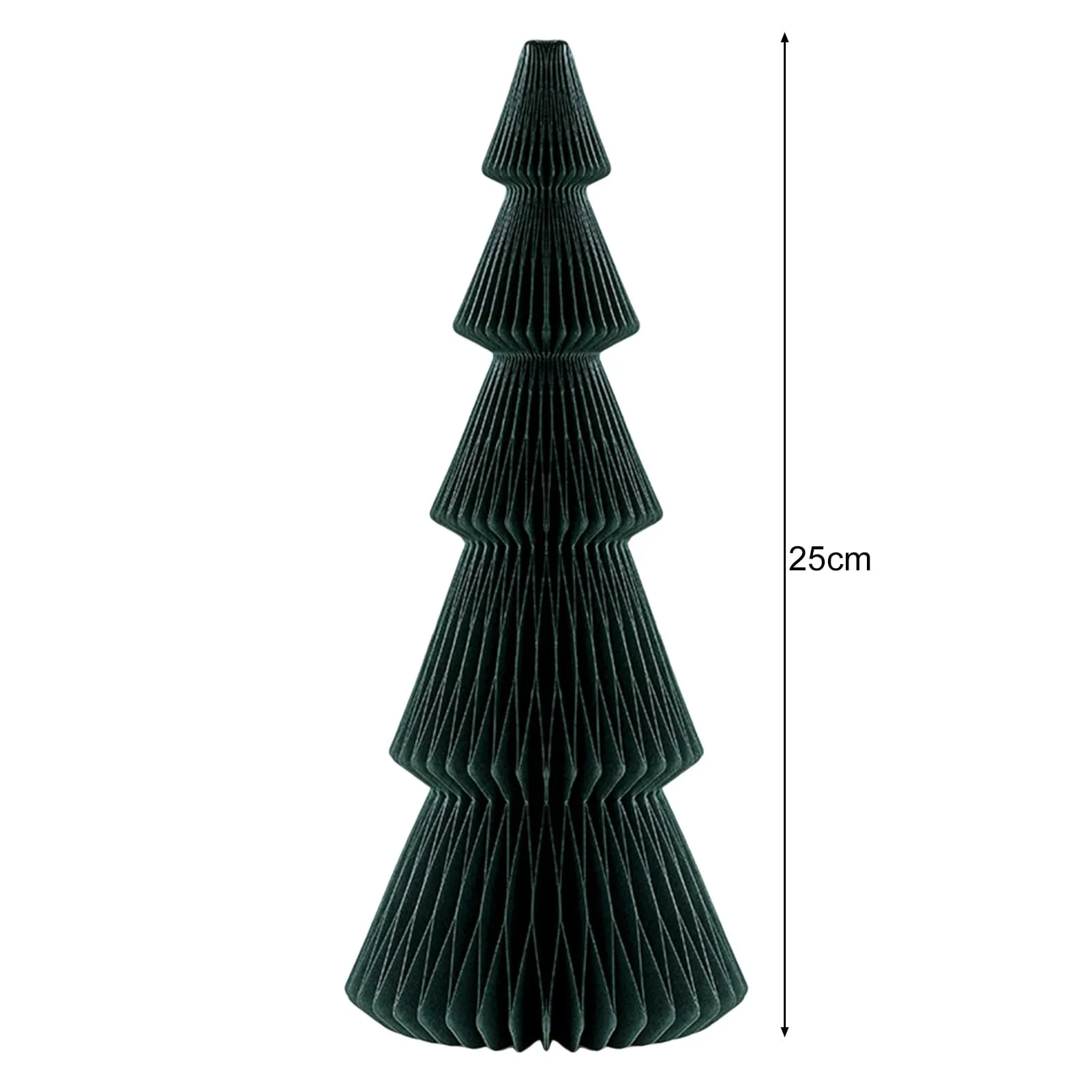 premium Paper Christmas Tree 3D Honeycomb Paper Xmas Tree Ornament Rustic Tabletop Centerpiece for Office Home School Decor-White Atrovirens