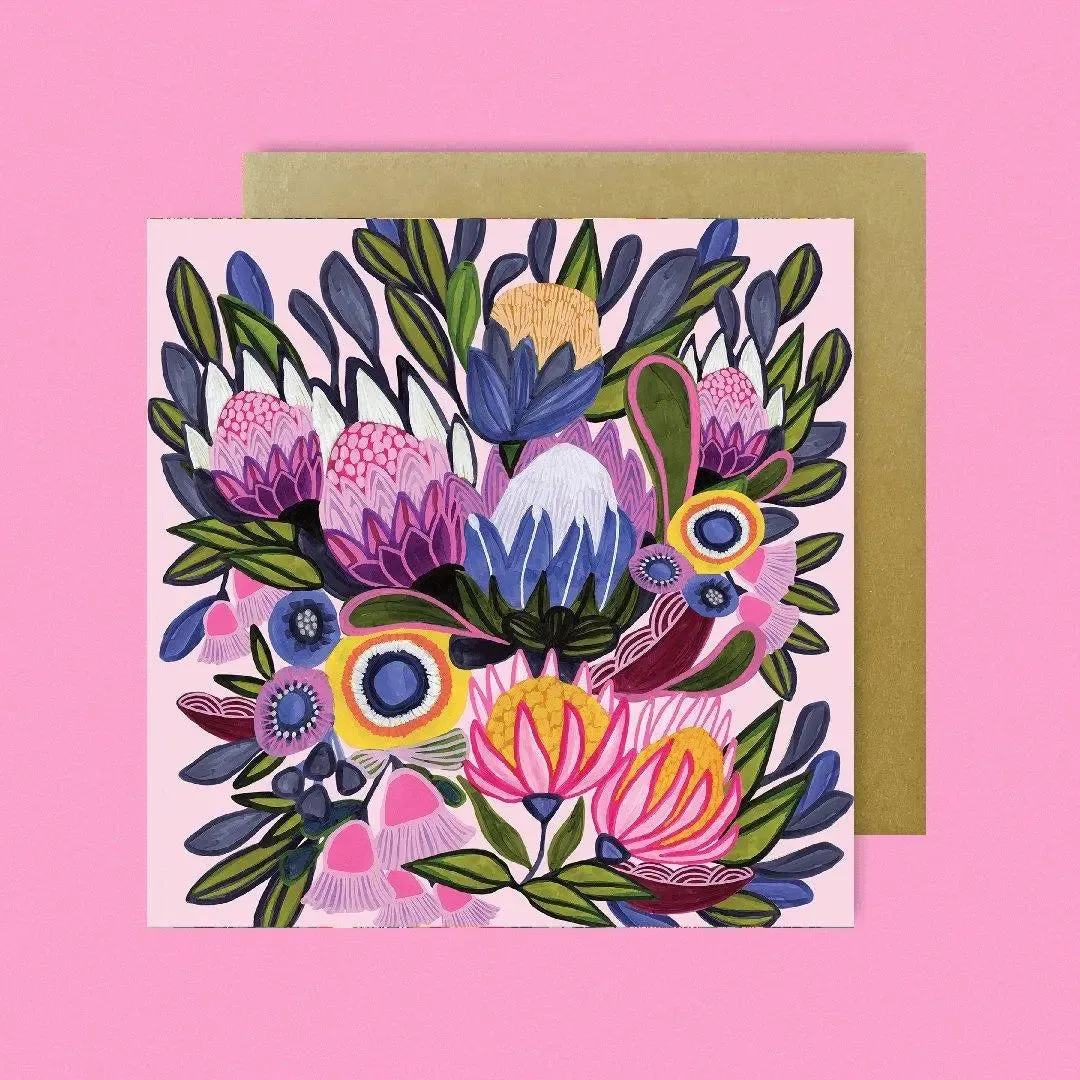 Protea Magnifica Magnet & Card Set
