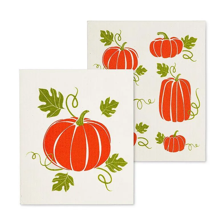 Pumpkins Swedish Cloths - Set of 2