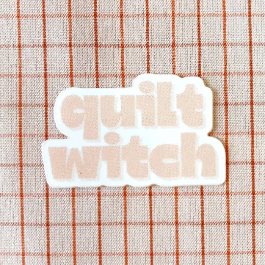 quilt witch sticker