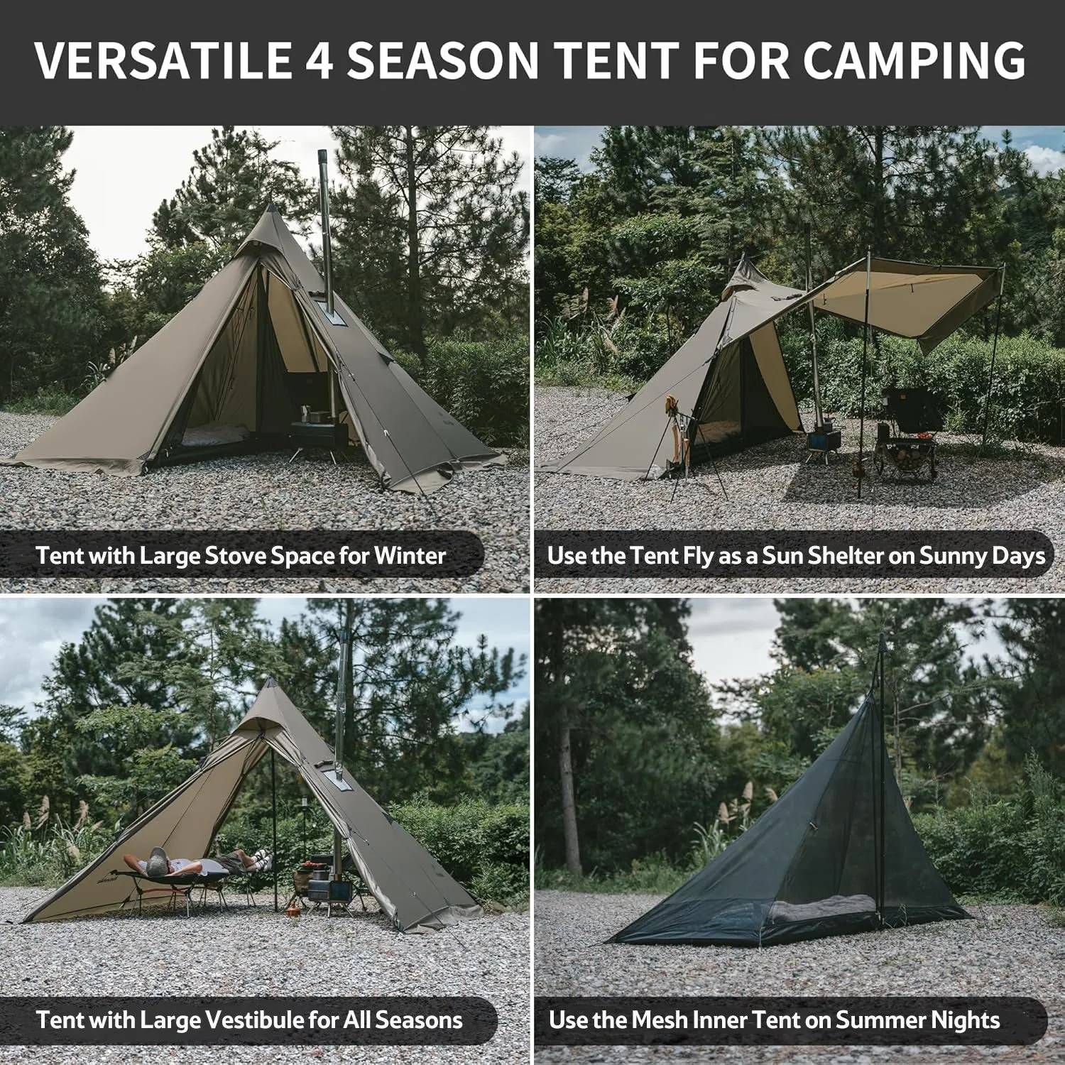 Ranch Fire 4-Season Teepee Hot Tent