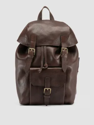RARE 047 - Brown Leather Backpack