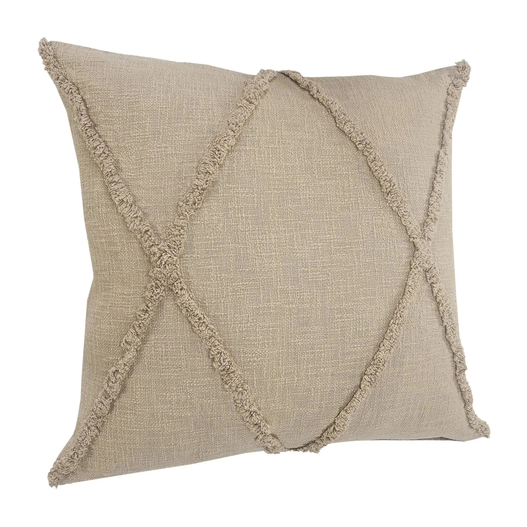 Reese Lr07325 Taupe Brown Pillow