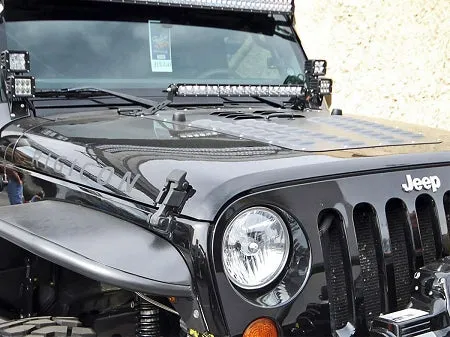Rigid Industries 20" Light Bar Hood Mount - 2007-2016 JK