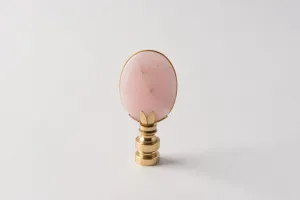 Rose Quartz Oval Finial