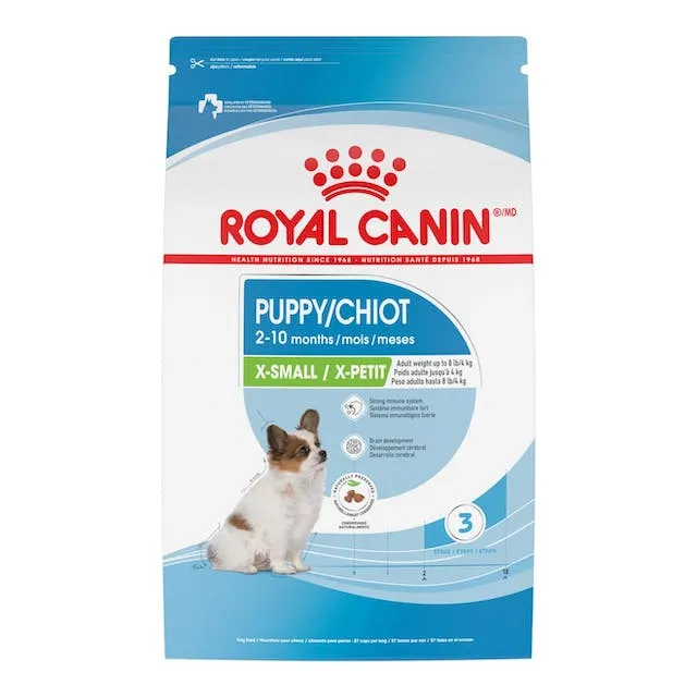 Royal Canin X Small (Petit) Puppy Dry Food 3 lb Bag