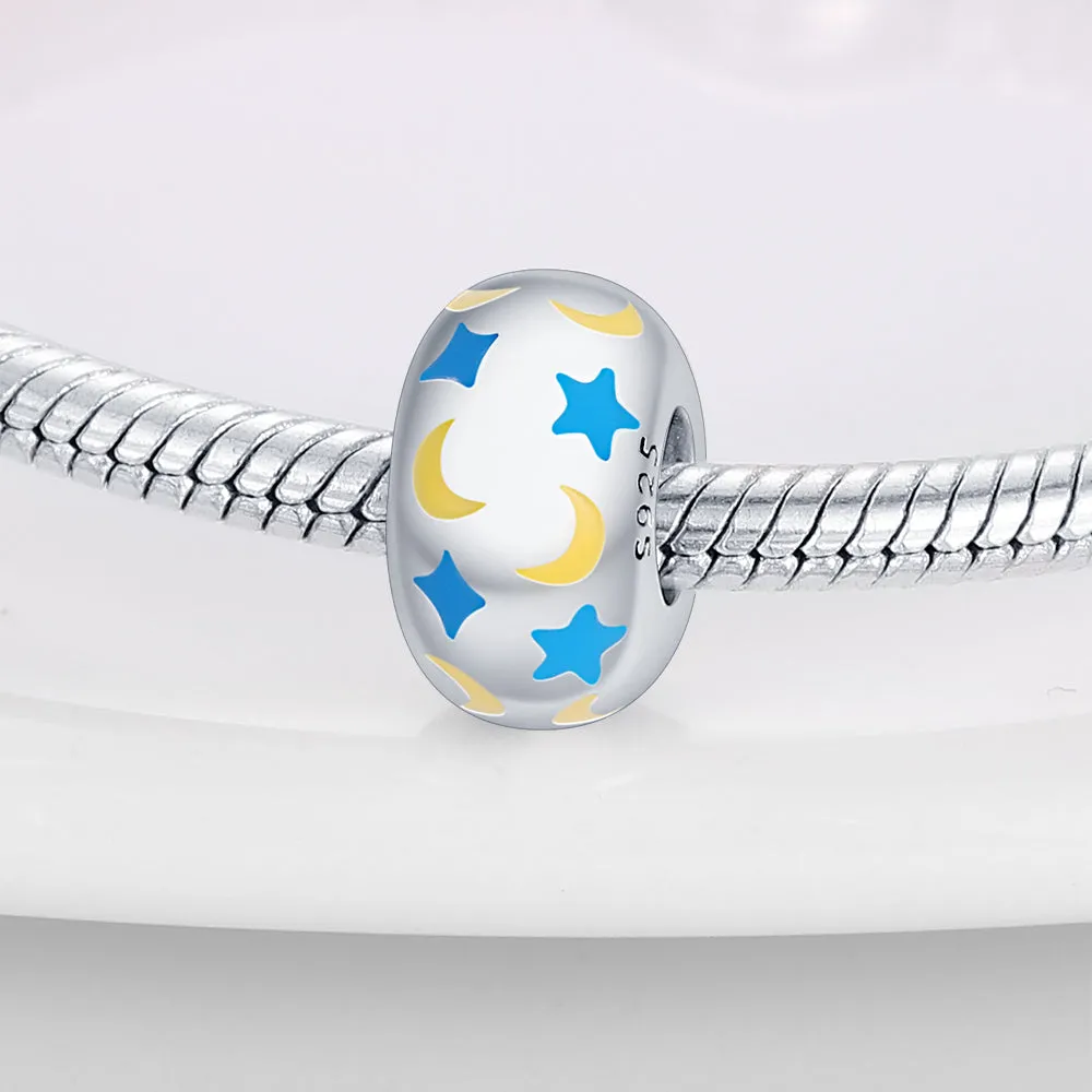 S925 Silver Luminous Charms Bead Grow in the Dark For Bracelet and Necklace