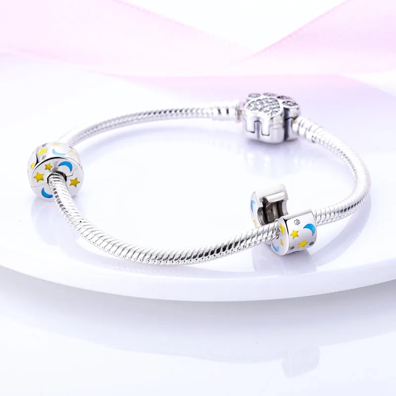 S925 Silver Luminous Charms Bead Grow in the Dark For Bracelet and Necklace
