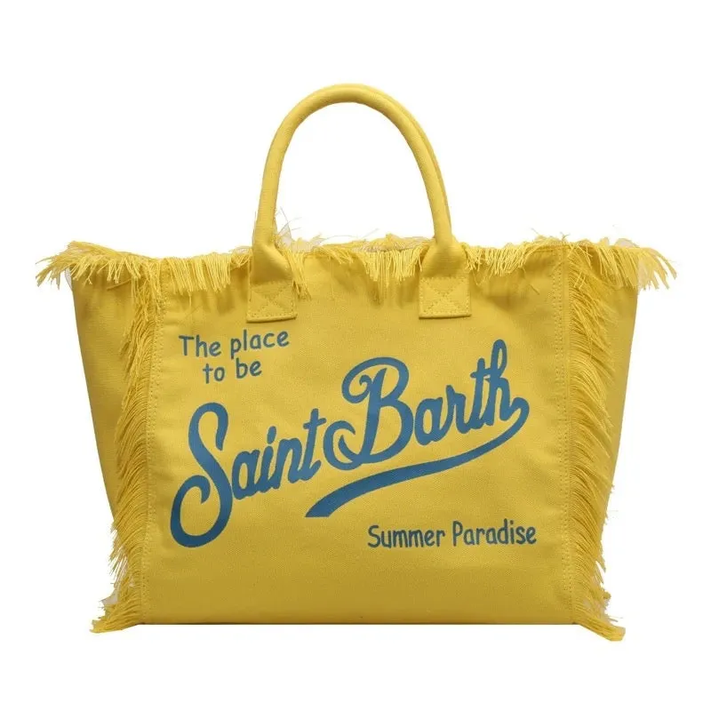 Saint Barth Fringe Tote