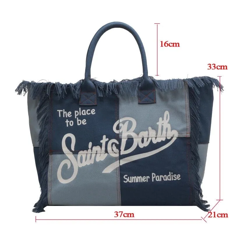Saint Barth Fringe Tote