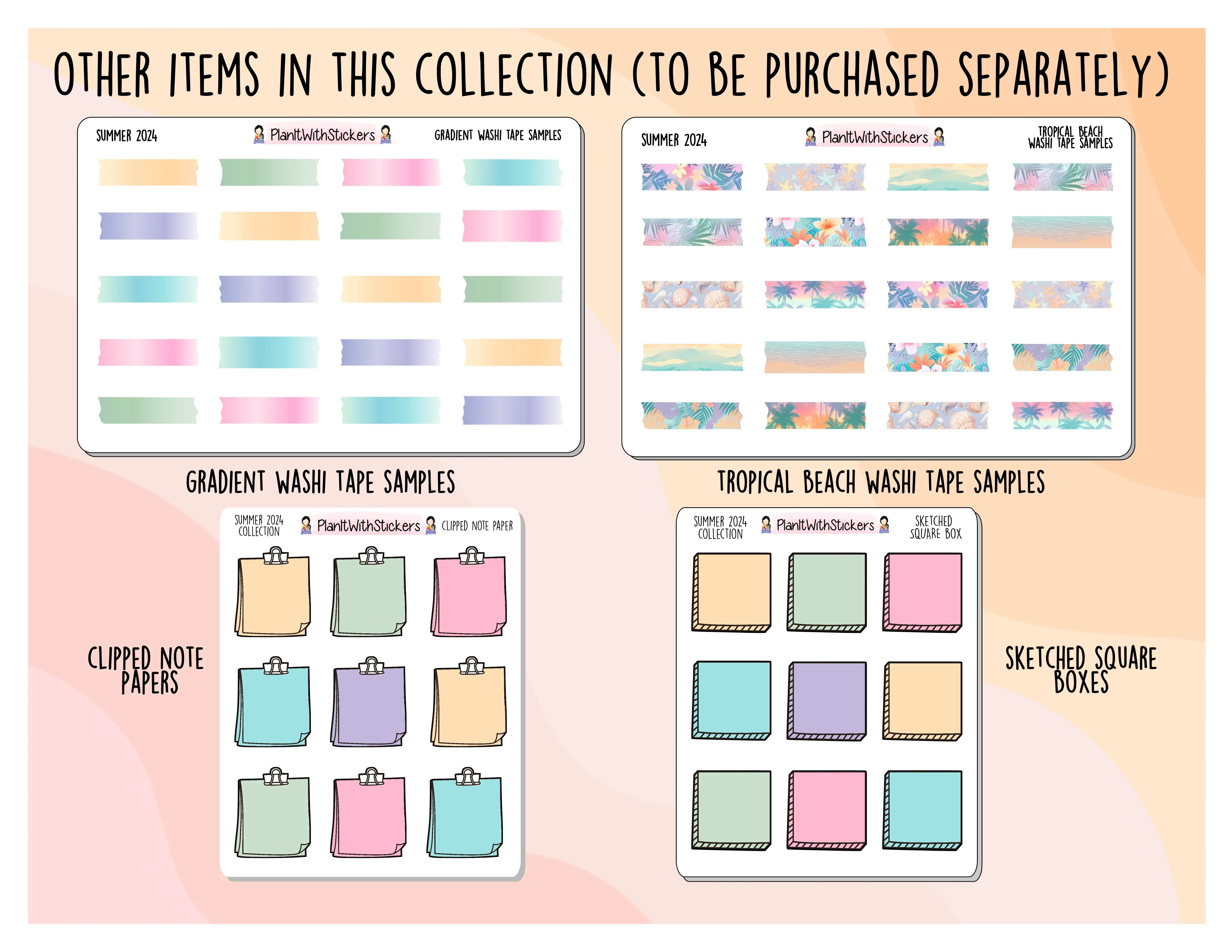 Scallop Doodle Half Checkbox - Summer 2024 Colours