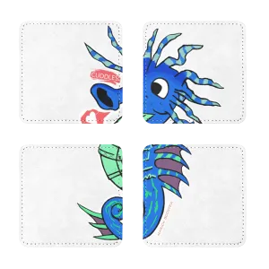Scribblers the Seahorse Sublimation Coasters Pack of Four