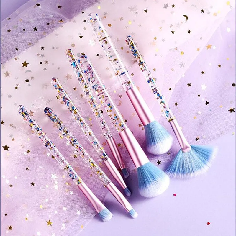 Sequin Makeup Brush Set(7pcs)