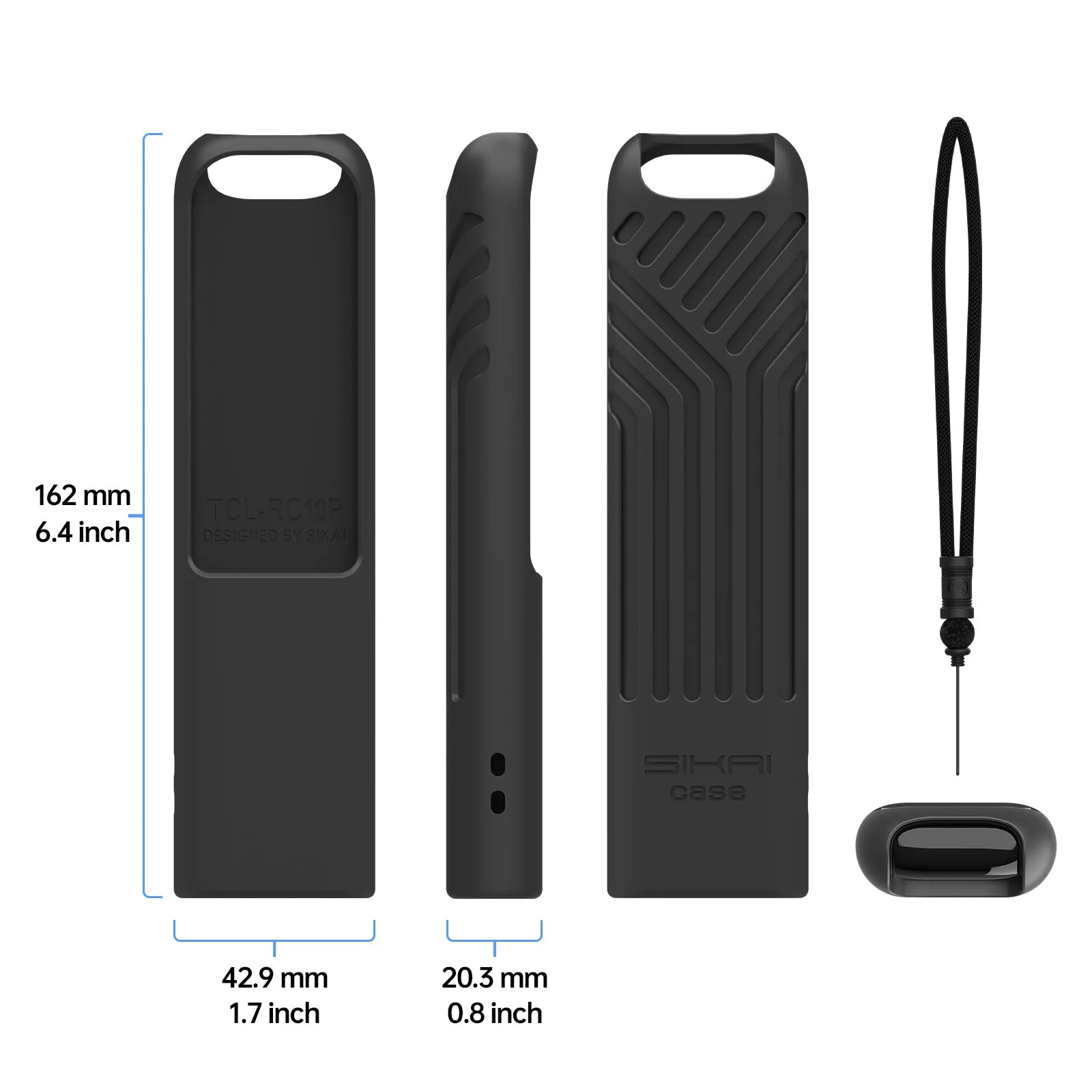 Silicone Shockproof Cover Protective Case for TCL RC10P TV Remote Control
