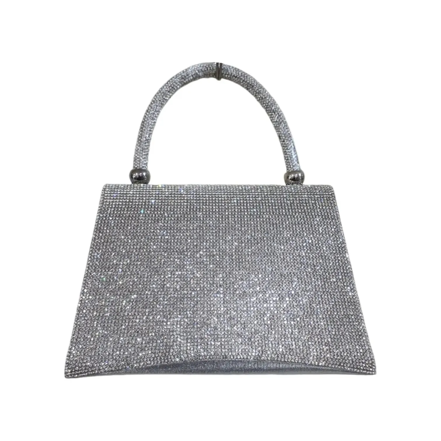 Silver Crystal Embellished Elegant Bag