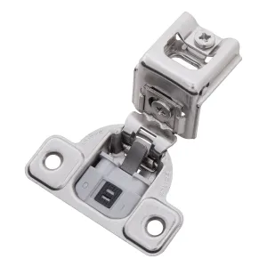 Soft Close 1-3/8 In. Overlay Face Frame Polished Nickel Hinge